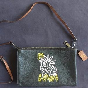 Coach Keith Haring Statue of Liberty Lyla Crossbody Shoulder Bag